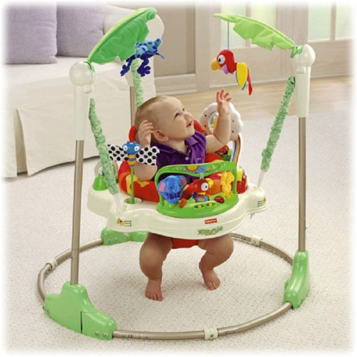 Шезлонг rainforest fisher price