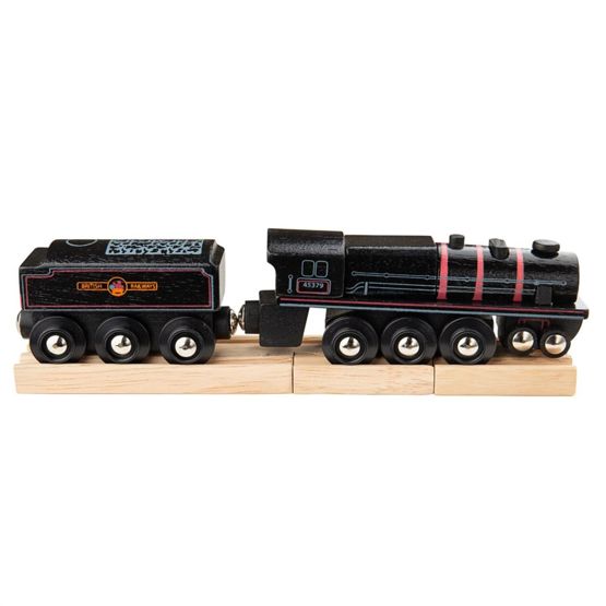 Bigjigs Rail Drewniana replika lokomotywy Black 5-silnikowej