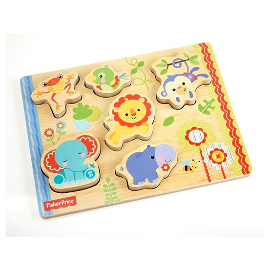 Fisher Price drewniane puzzle