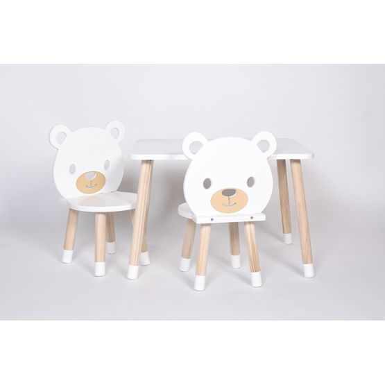Zestaw stolika i krzesełek - Niedźwiedź