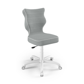 Ergonomiczne krzesło biurowe dostosowane do wzrostu 146-176,5 cm - kolor szary