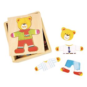 Bigjigs Zabawki Pan Niedźwiedź Puzzle Ubieranki, Bigjigs Toys