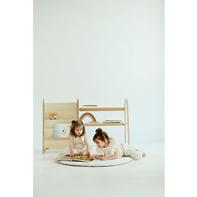 Dziecięca biblioteczka SLIM S - biała, baby wood