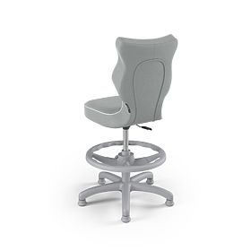 Dziecięce ergonomiczne krzesło do biurka dostosowane do wzrostu 119-142 cm - szare, ENTELO