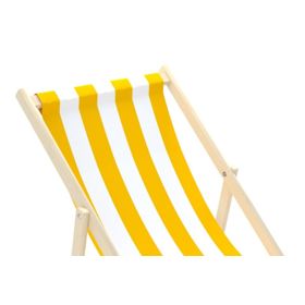 Krzesło plażowe Stripes - żółto-białe, Chill Outdoor