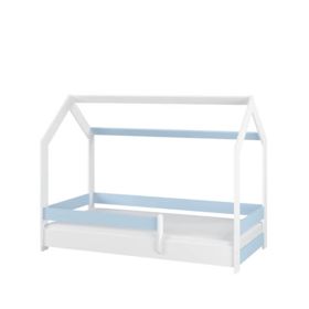 Łóżko domek Sofie 160x80 cm - niebieskie, BabyBoo