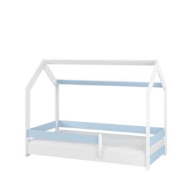 Łóżko domek Sofie 180x80 cm - niebieskie, BabyBoo