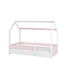 Łóżko domek Sofie 180x80 cm - różowe, BabyBoo