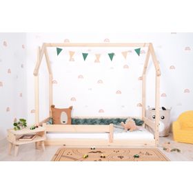 Dziecięce łóżko Montessori domek Chimney - lakierowane, Ourbaby®