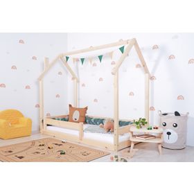 Dziecięce łóżko Montessori domek Chimney - lakierowane, Ourbaby®
