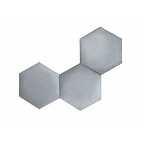 Panel tapicerowany Hexagon - szary