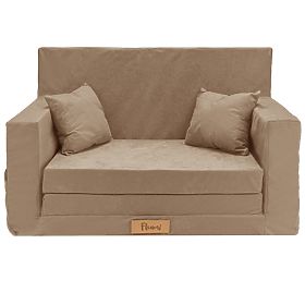 Rozkładana sofa dziecięca Classic - Beżowa, FLUMI