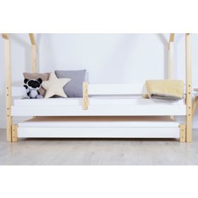 Wysuwane łóżko Vario z materacem piankowym - SCANDI, Litdrew